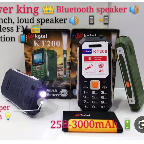 گوشی موبایل کاجیتل مدل Kgtel kT200 پلمپ آکبند ریجستری شده با کد فعالسازی جنس کیفیت درجه 1
