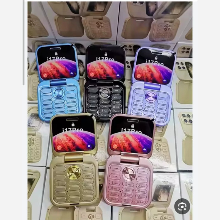 گوشی موبایل تاشو طرح اپل i17 pro vip 1 دوسیم ( 16 گیگ رم 2گیگ رام )کارت جنس کیفیت درجه 1 پلمپ آکبند ریجستری شده با کد فعالسازی